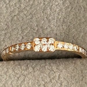 BONY LEVY 18K ROSE GOLD STACKABLE RING, SIZE 7